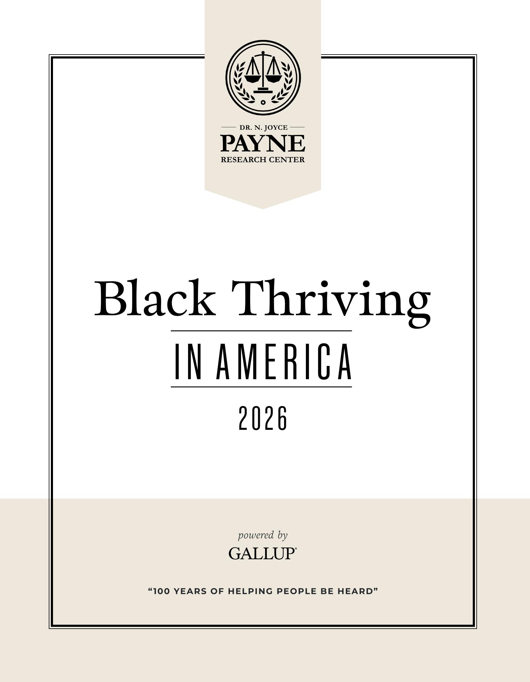 Black Thriving 2026 — Cover